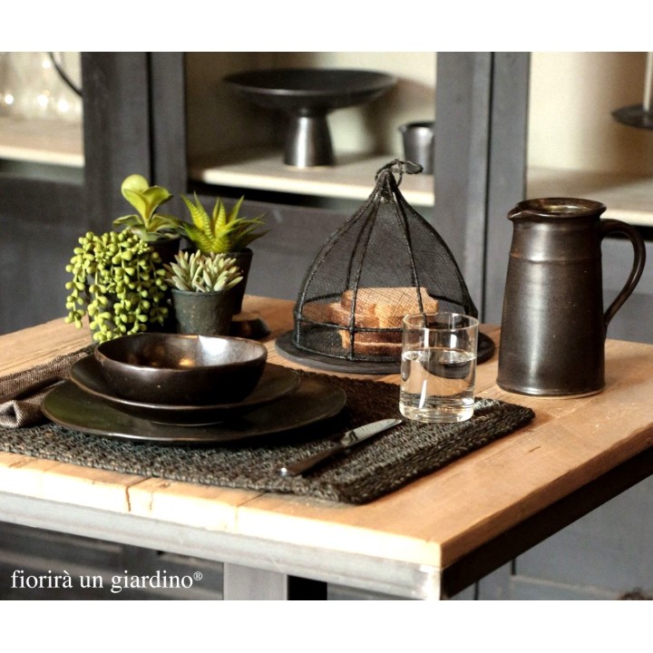 Bol noir en gres d14 cm