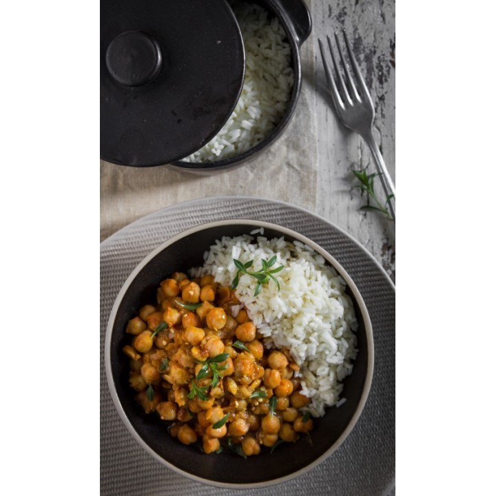 Ciotola tonda in gres nero bordo naturale d16 cm