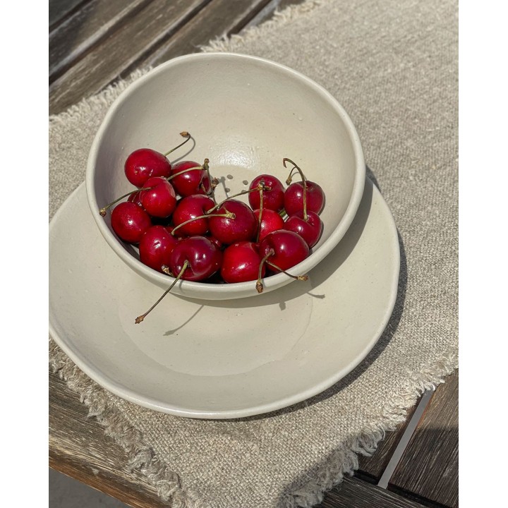 Gres bowl with holes d15 h6 cm