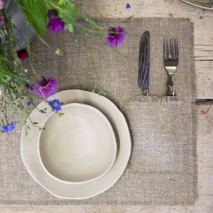 Assiette creuse en gres d20 cm