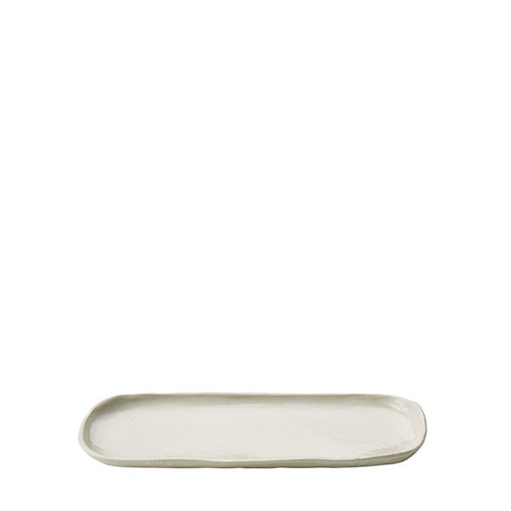 Plateau ovale en gres 12 x 31 cm