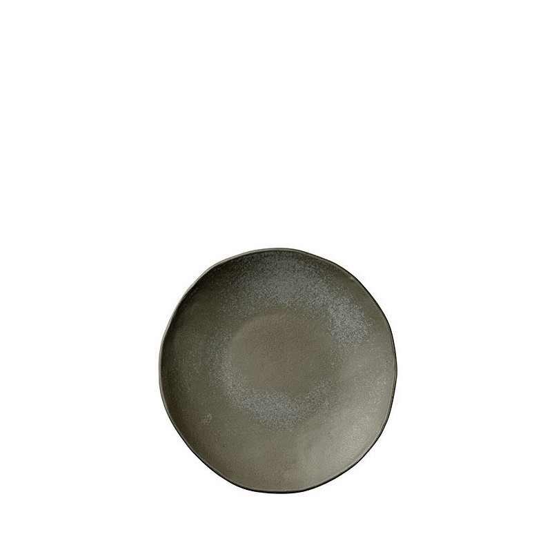 Black gres dinner plate d25 cm