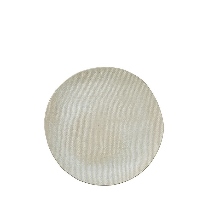 Piatto piano in gres texture d35 cm