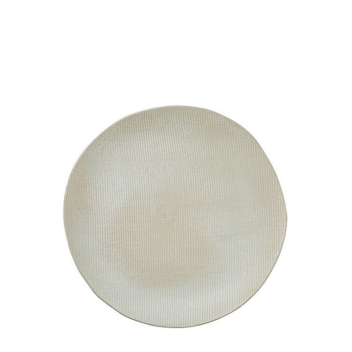 Assiette plate en gres texture d35 cm