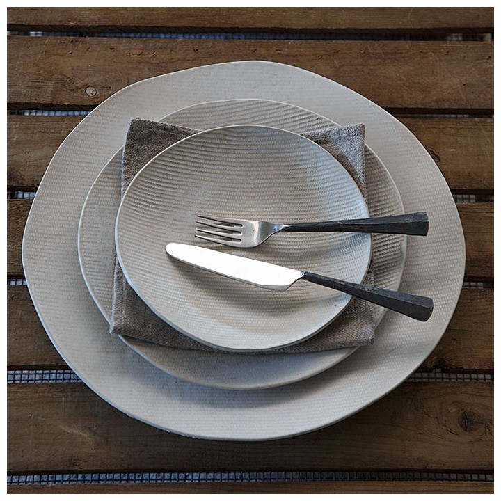 Texture gres dinner plate d35 cm