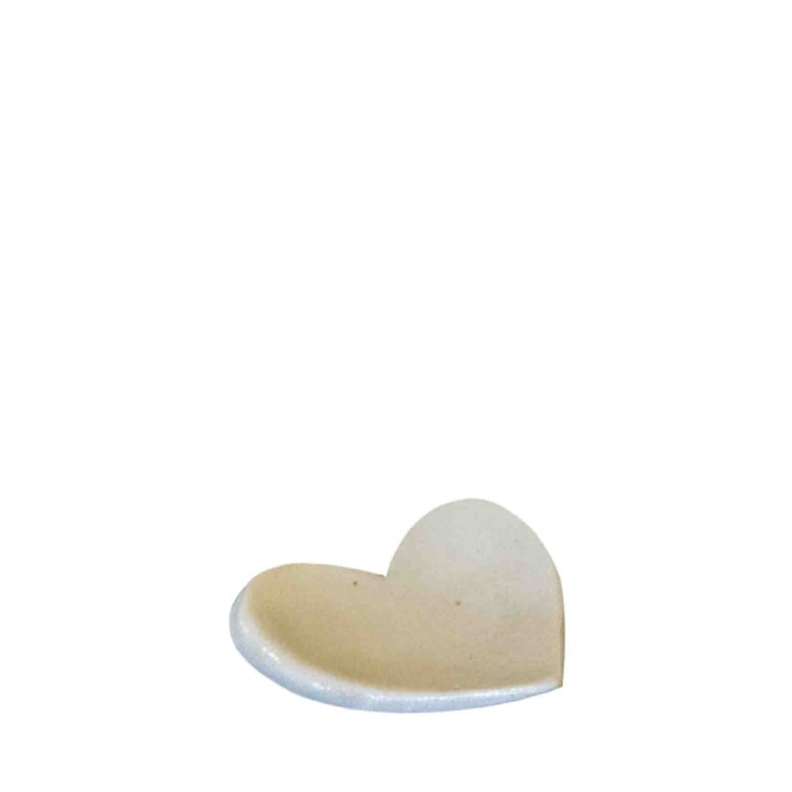 Gres heartshaped soapdish h.10 cms