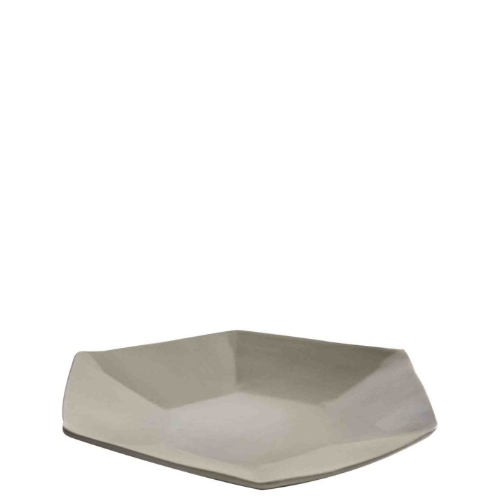 Assiette hexagonale en gres d28 cm