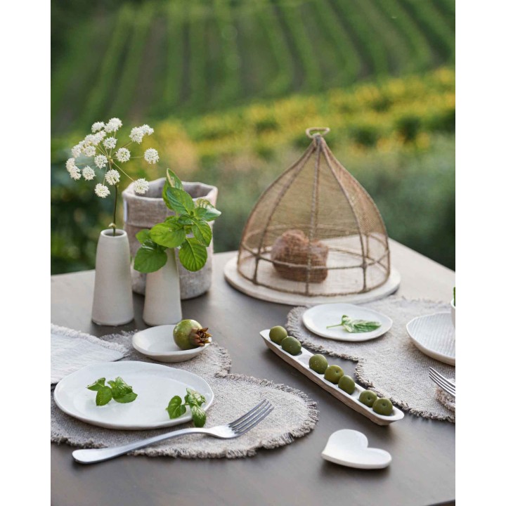 Petit coeur en gres h 6 cms