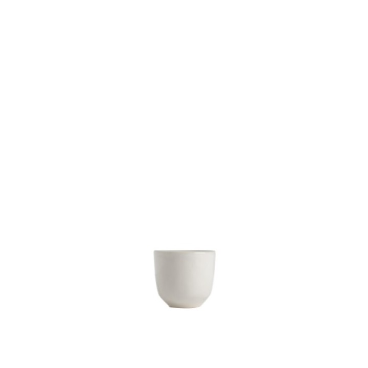 Tasse sans poignee base ronde en gres d5 h7 cm