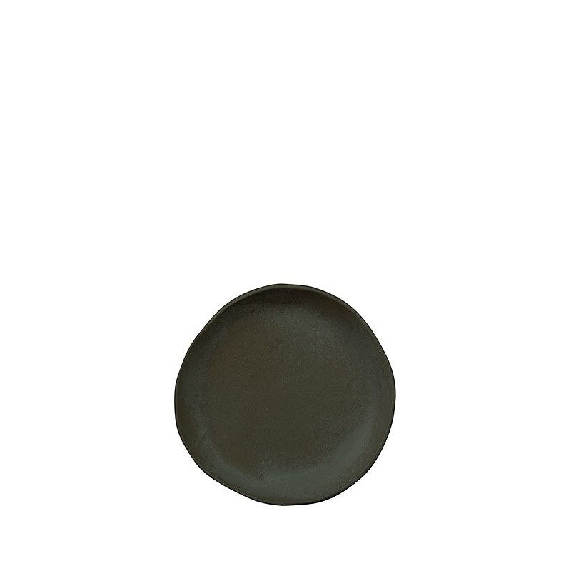 Black gres plate d16 cm