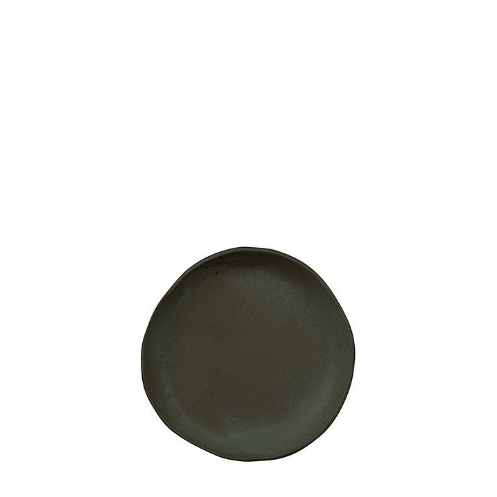 Piattino pane in gres nero d16 cm