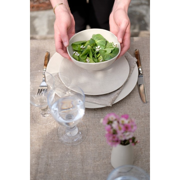 Petit vase capsule en gres h9 cm