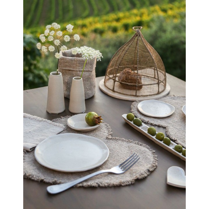 Grand vase capsule en gres h10.5 cm