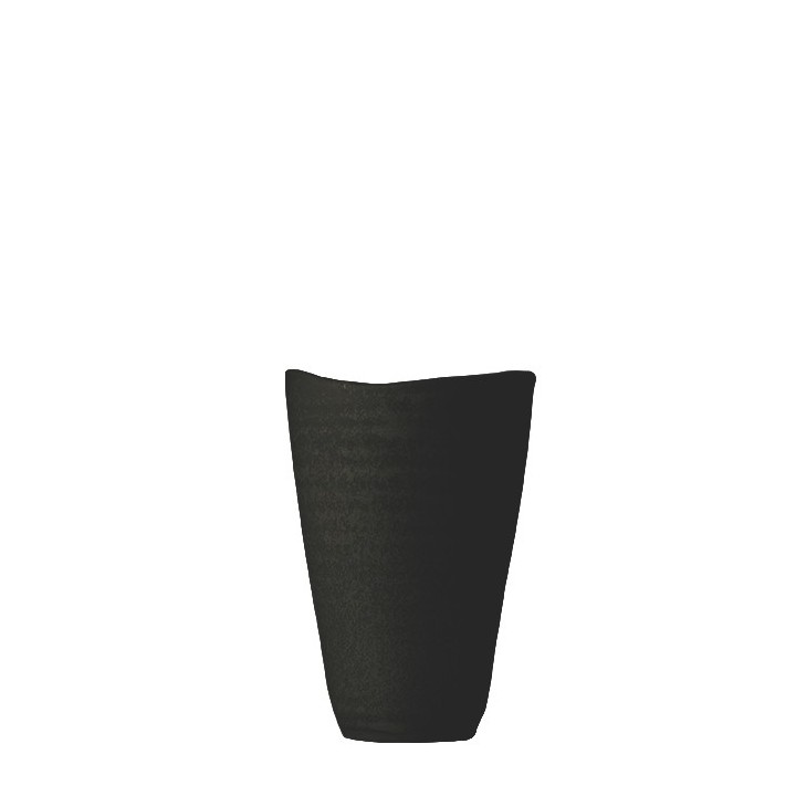 Black gres water glass h10 cm