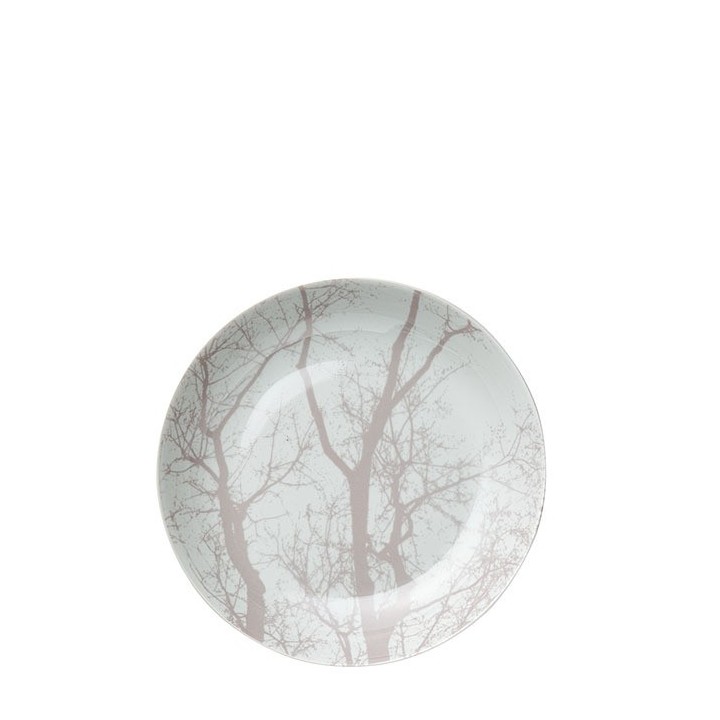 Grey branches soup plate d21 cm