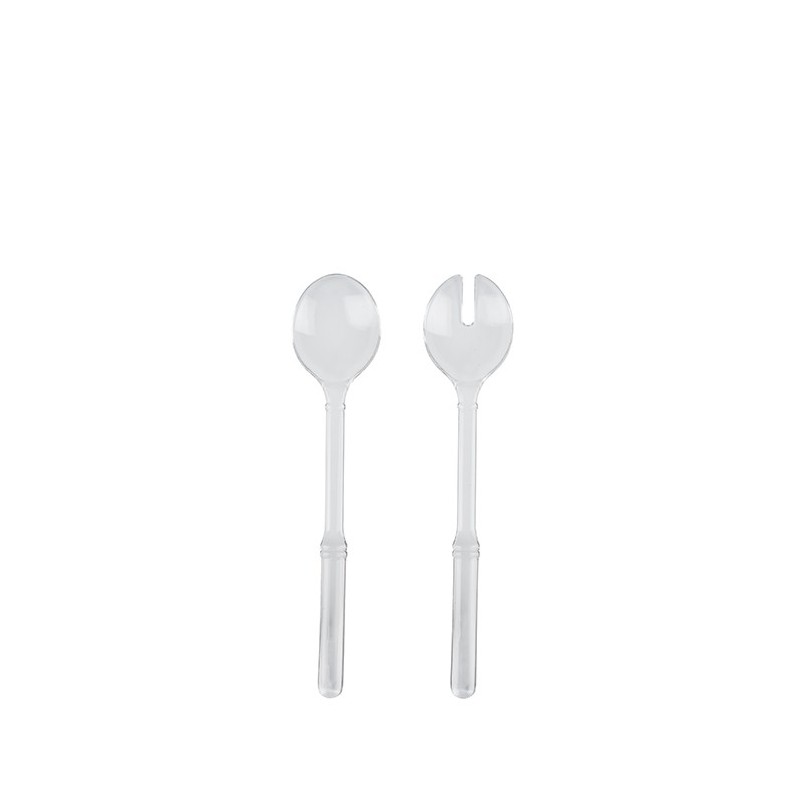 Set 2 methacrylate salad servers 30cm