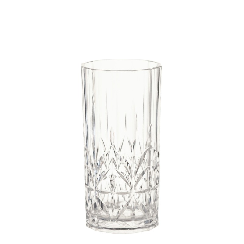 Grand verre crystal en methacrylate d8,2 h16,2 cm