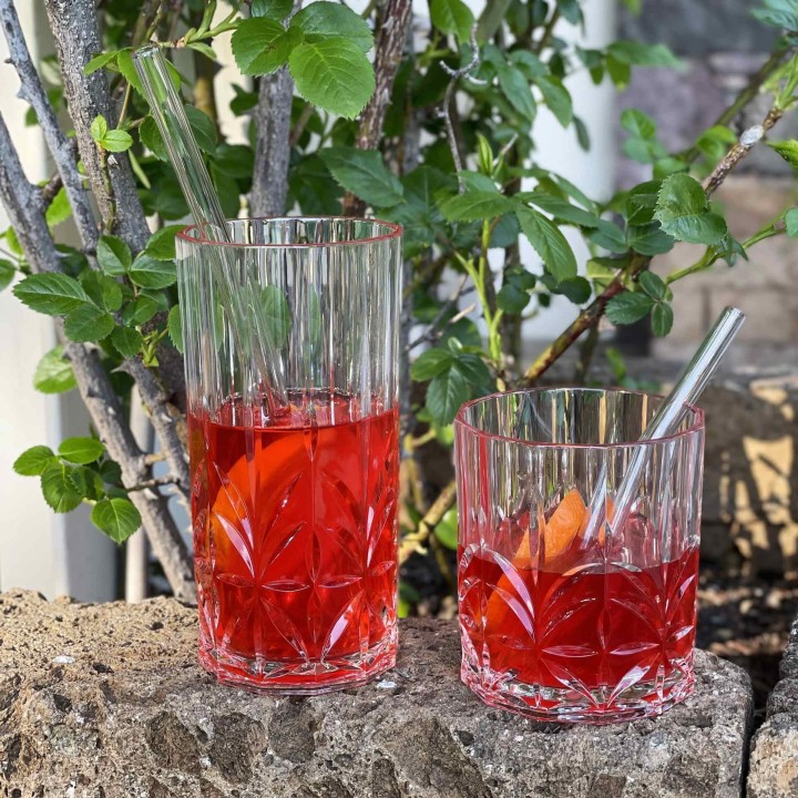 Tall diamond methacrylate tumbler d8,2 h16,2 cm