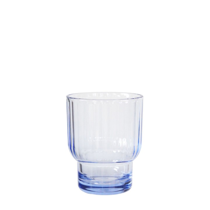 Verre en methacrylate avec lignes verticales empilable