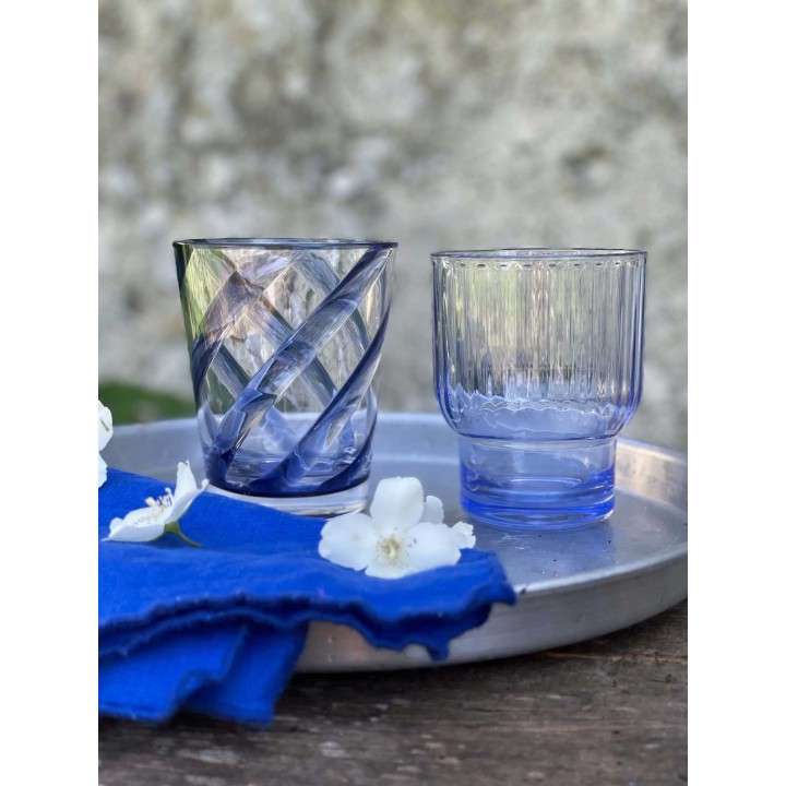 Bicchiere metacrilato righe impilabile