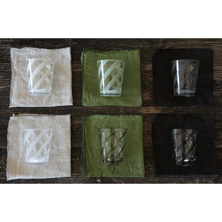 Verre en methacrylate avec spirale