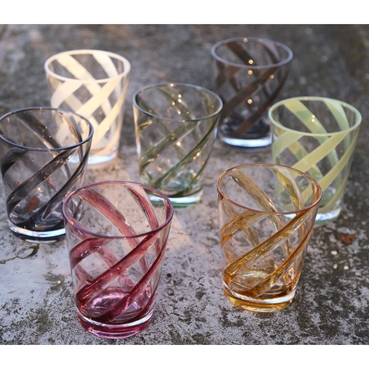 Bicchiere metacrilato spirale