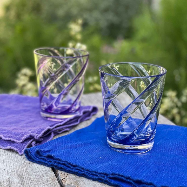 Methacrylate spiral glass