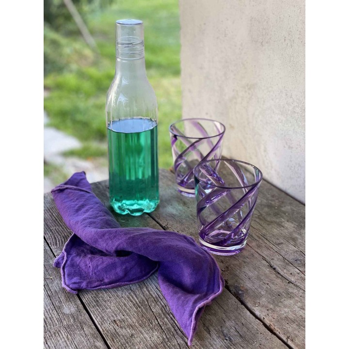 Bicchiere metacrilato spirale