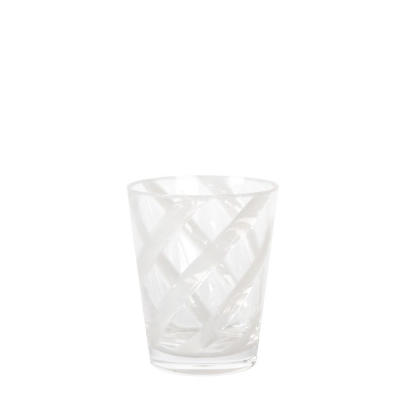 Biocopolyester spiral glass