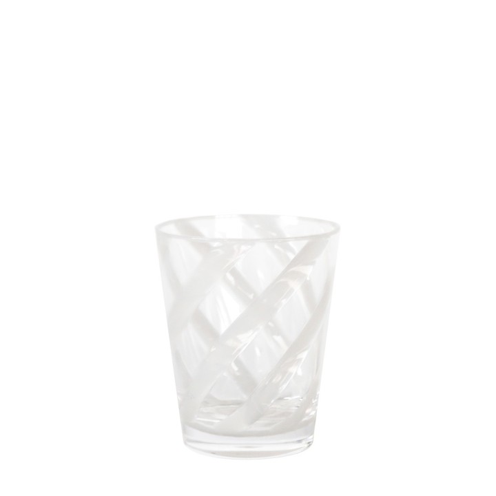 Verre en biocopolyestere avec spirale