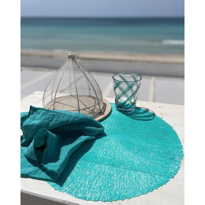 Biocopolyester spiral glass