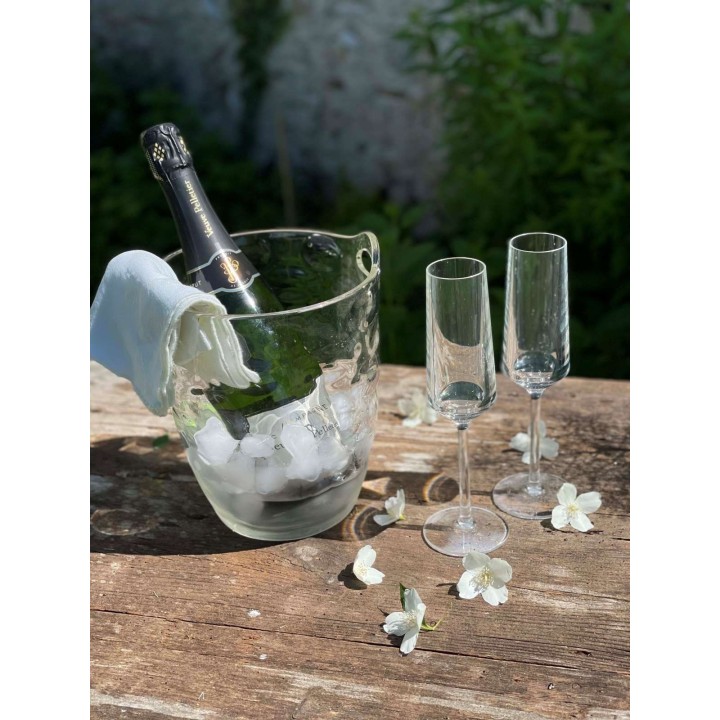 Flute in metacrilato rombo v150 ml d5 h22.5 cm