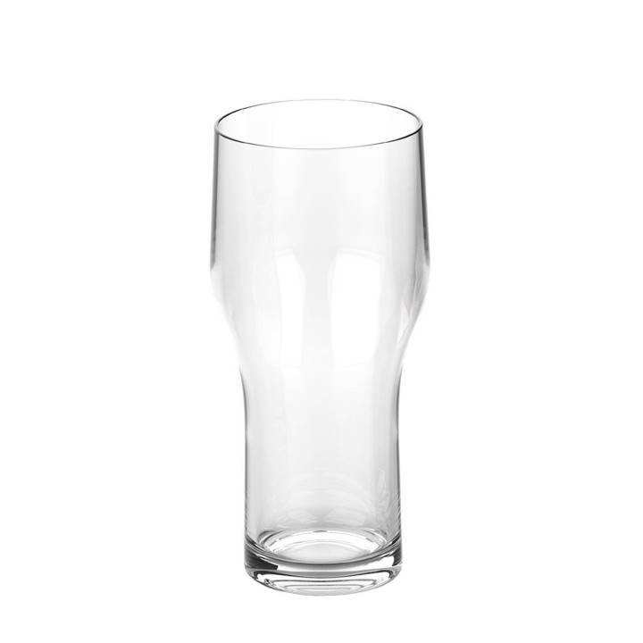 Bicchiere metacrilato trasparente birra ergonomico v600 ml d8.5 h20 cm