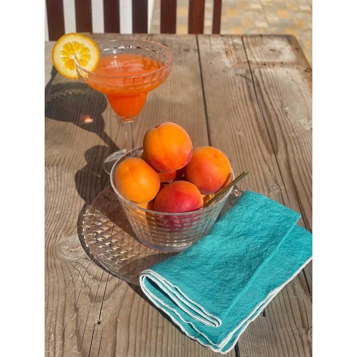 Calice corolla metacrilato quadretti trasparente v300 ml d12 h16 cm