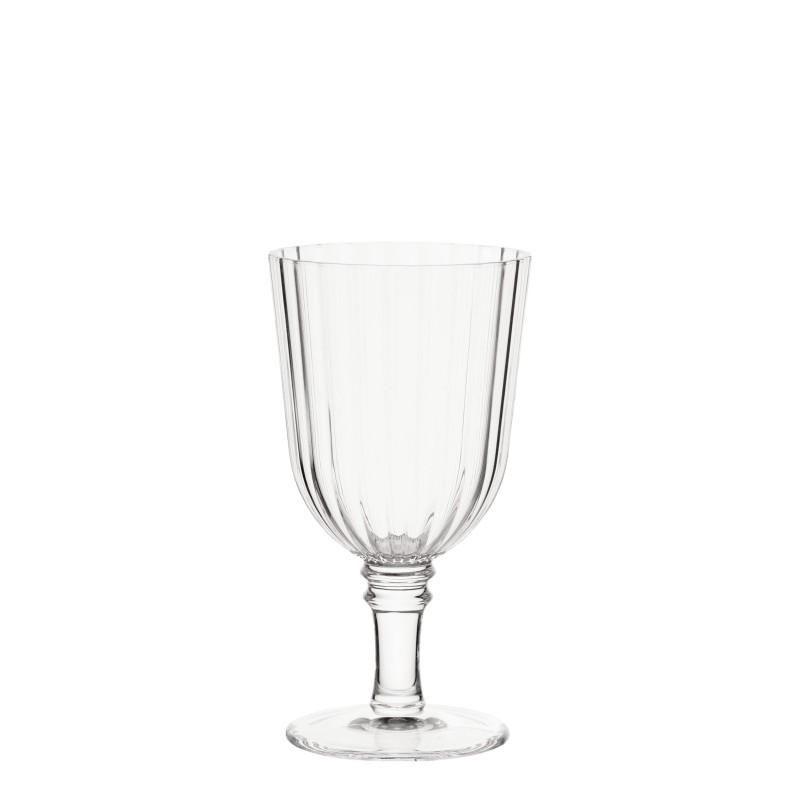 Methacrylate vertical lines goblet d9,5 h18 cm