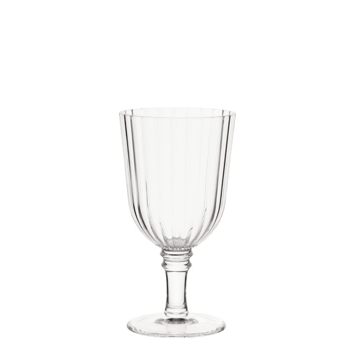 Goblet en methacrylate rayures verticales d9,5 h18 cm