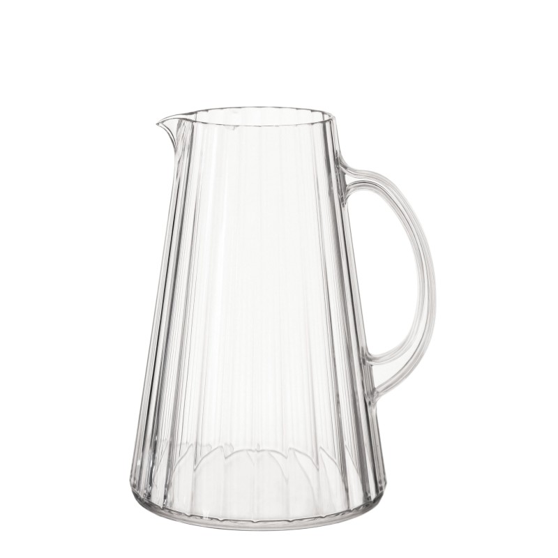 Carafe en methcarylate rayures verticales slim v.2,3 l d.18,5 h24 cm