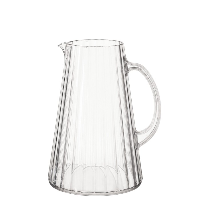Carafe en methcarylate rayures verticales slim v.2,3 l d.18,5 h24 cm