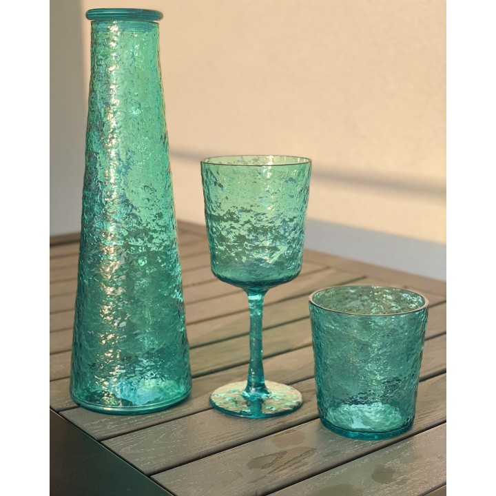 Verre en methacrylate effet "glace"