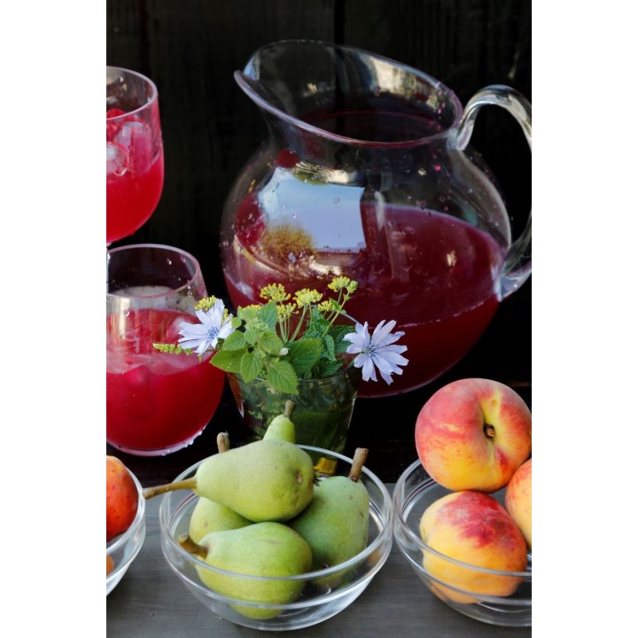 Carafe ventrue en methacrylate d18 h21 cm 3 lts