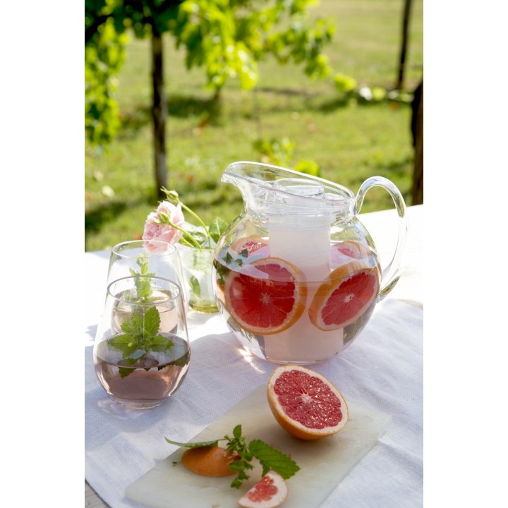 Brocca panciuta in metacrilato 3 lt d18 h21 cm