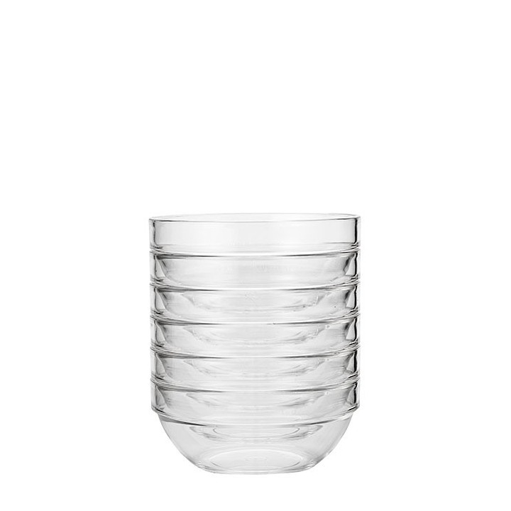 Stackable methacrylate bowl d12.5 h5.5 cm