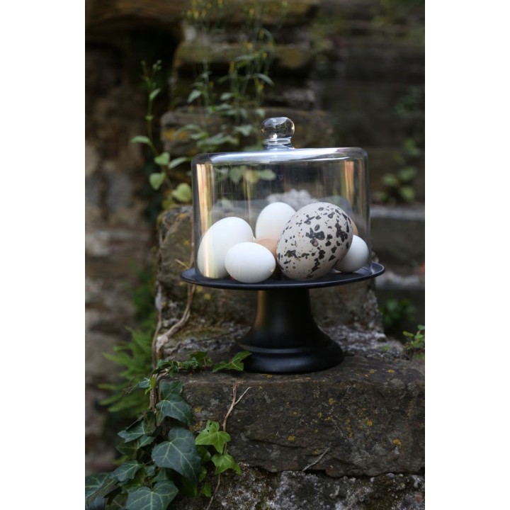 Black melamine stand d 24 cm