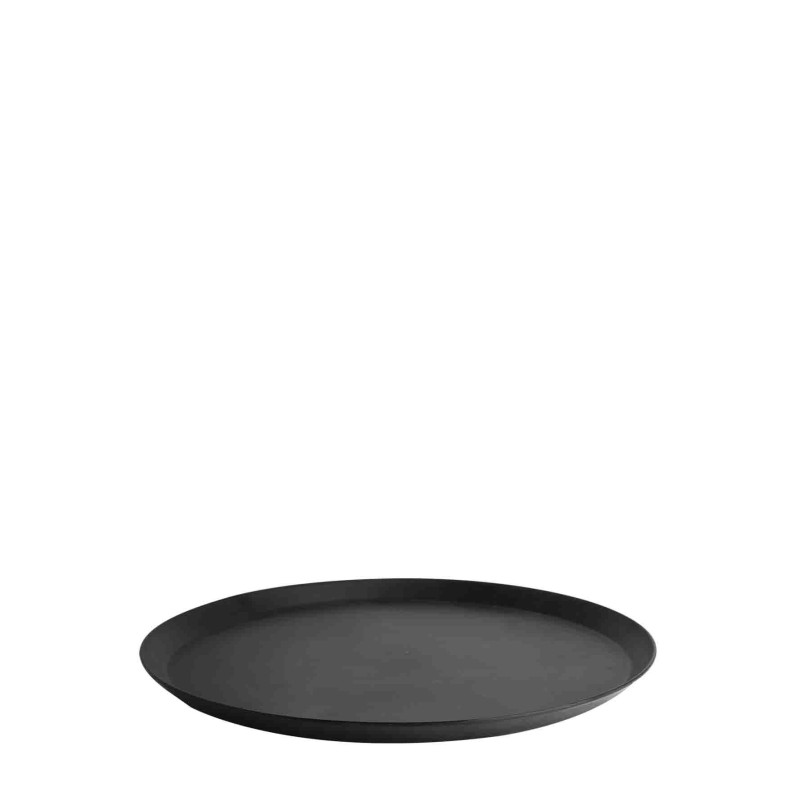 Black melamine tray d21 cm