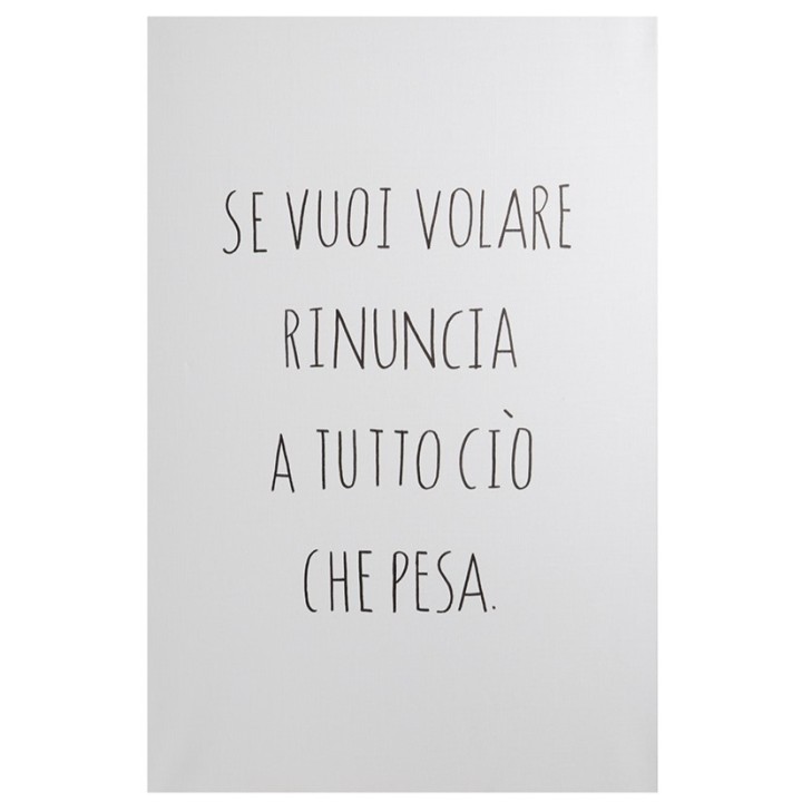 Toile "se vuoi volare" (trad: si tu veux voler...) 40x60 cm
