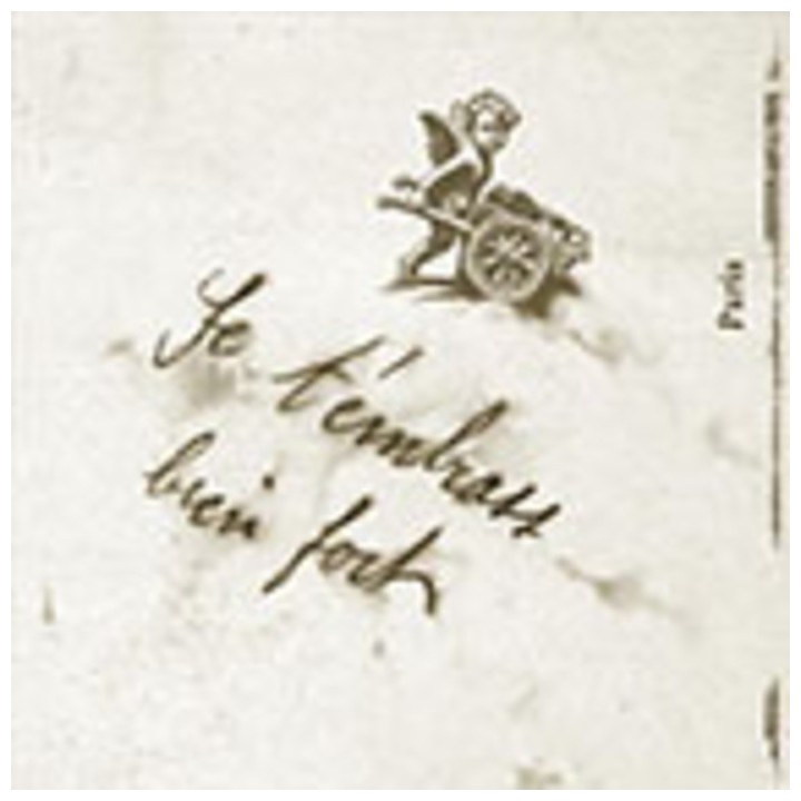 "je t'embrass" picture 50 x 50 cm