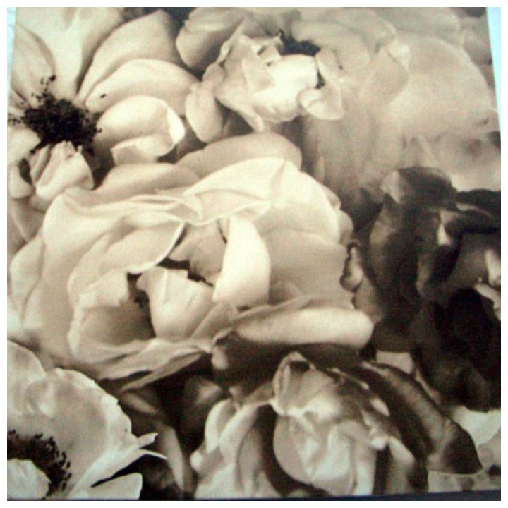 Tableau rose composition 50 x 50 cm