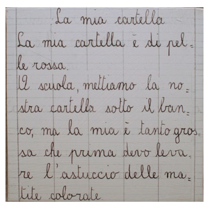 Tableau "cartella" 20 x 20 cm