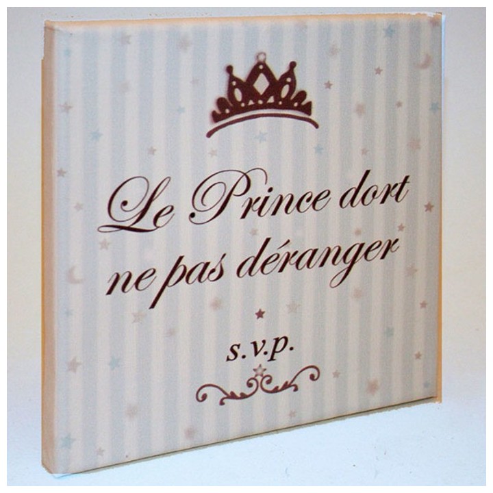 Tableau "prince dort" francais