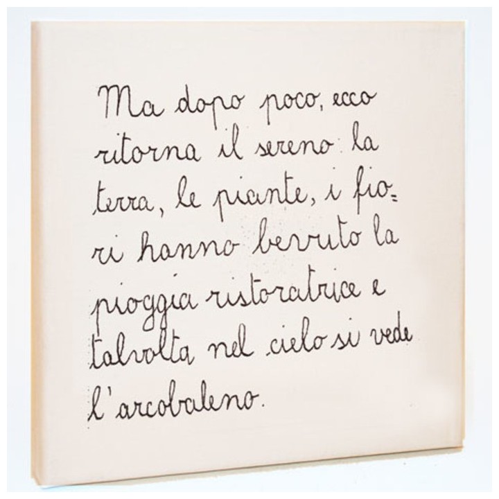 "ma dopo poco.." canvas 20 x 20 cm